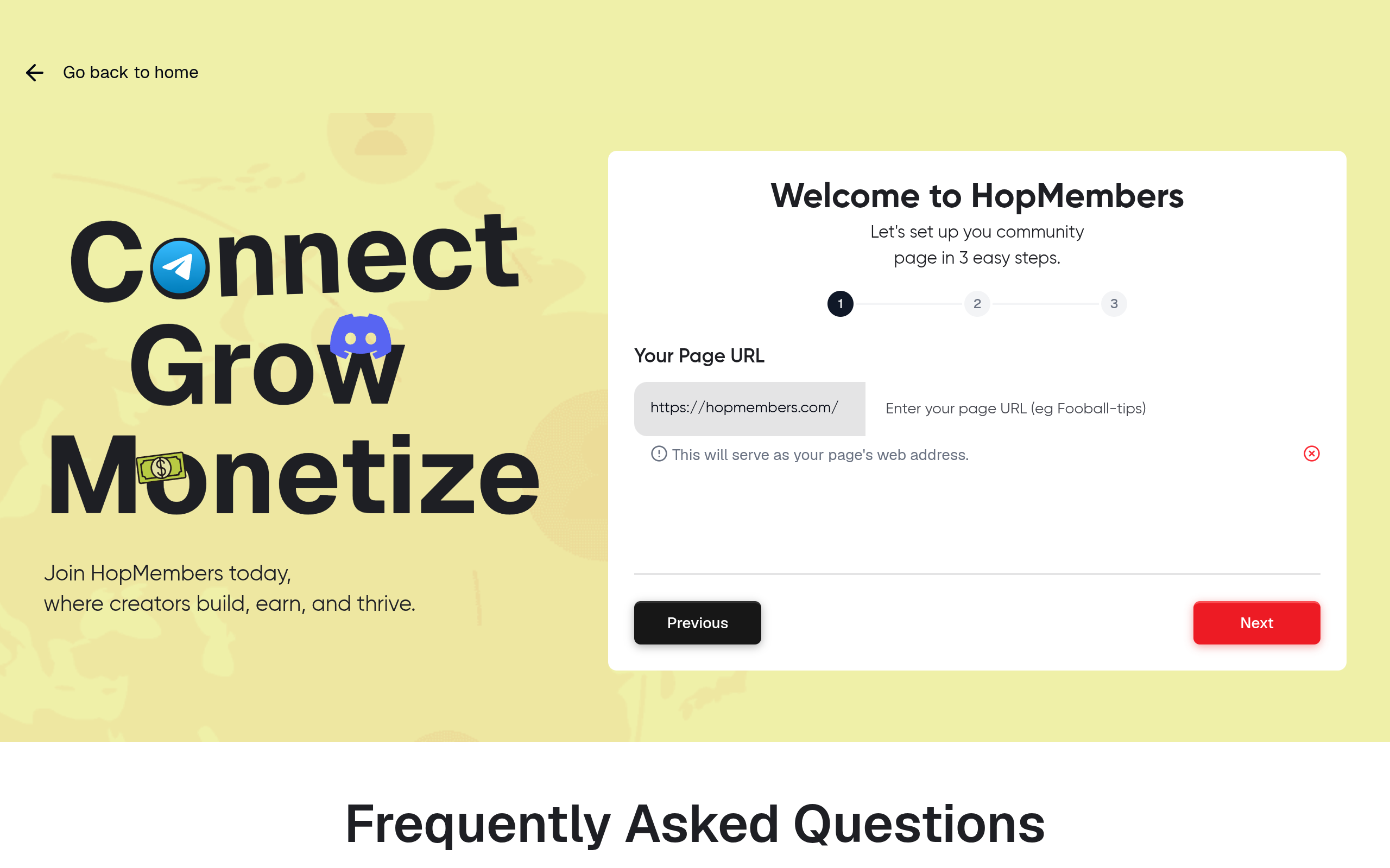 Connect Discord membership